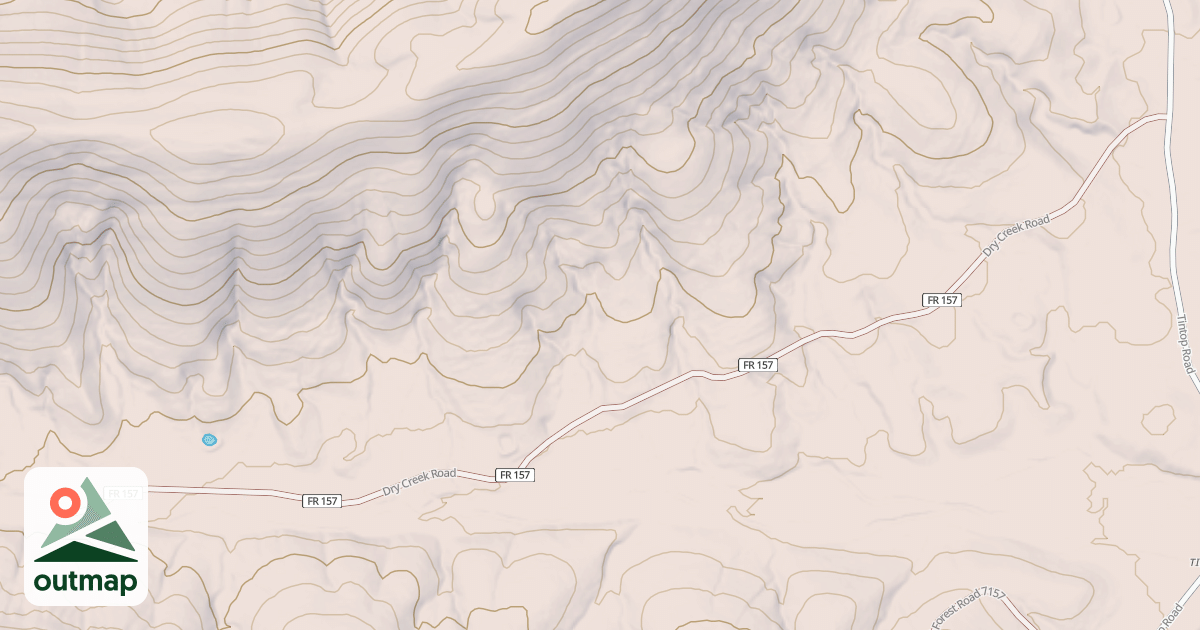 Map of DRY CREEK
