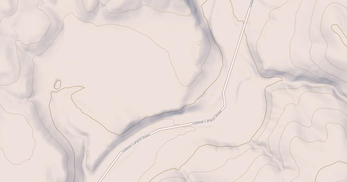 Map preview of GILLETTE CANYON RD