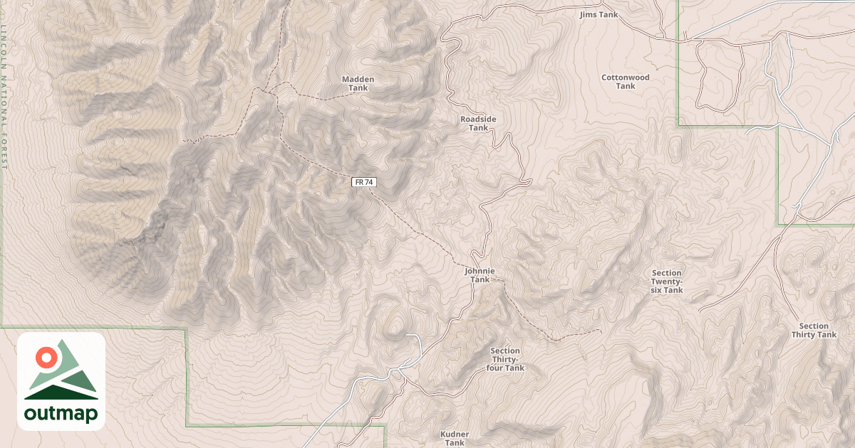 Map of USFS Motor Vehicle Use Map Roads {F70B0FE9-8823-4866-9885-4059D806076D}