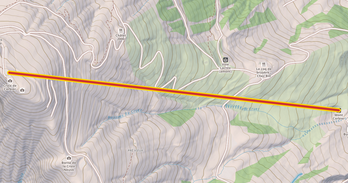 Map preview of Mont Corbier