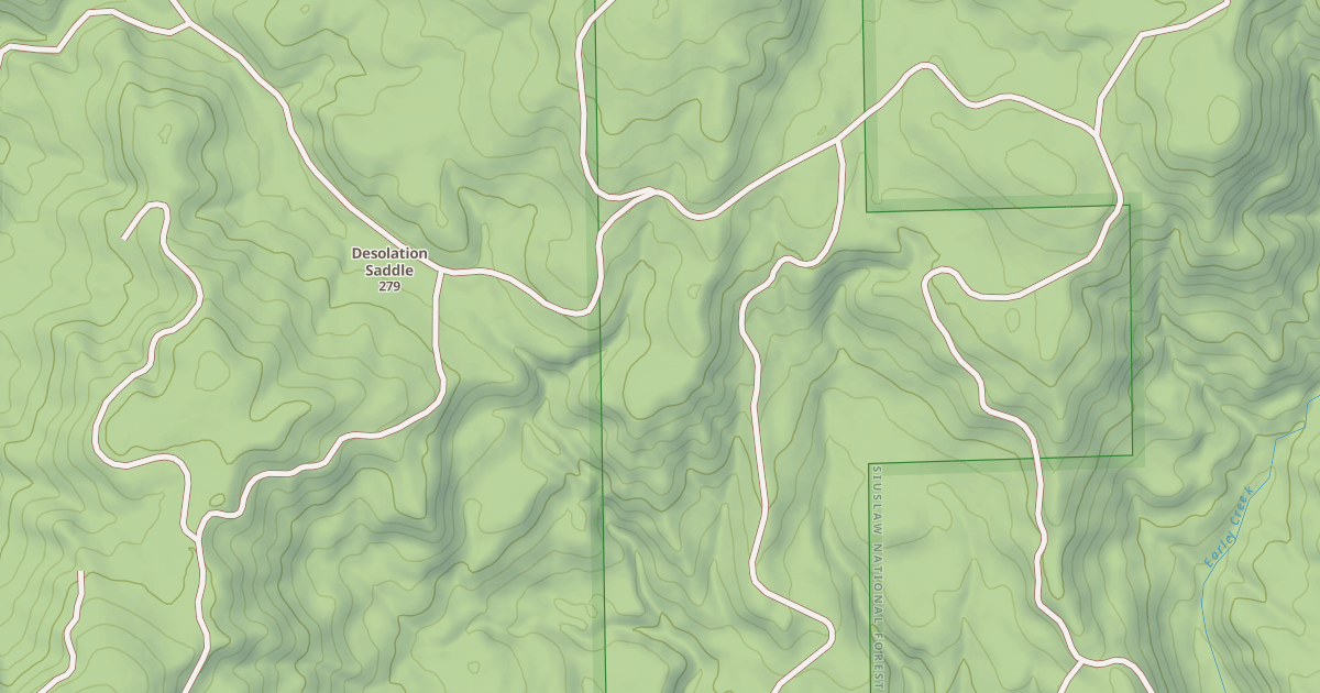 Map preview of USFS National Forest System Roads {285161A7-C1E7-443A-A0E9-F40448C9DF45}