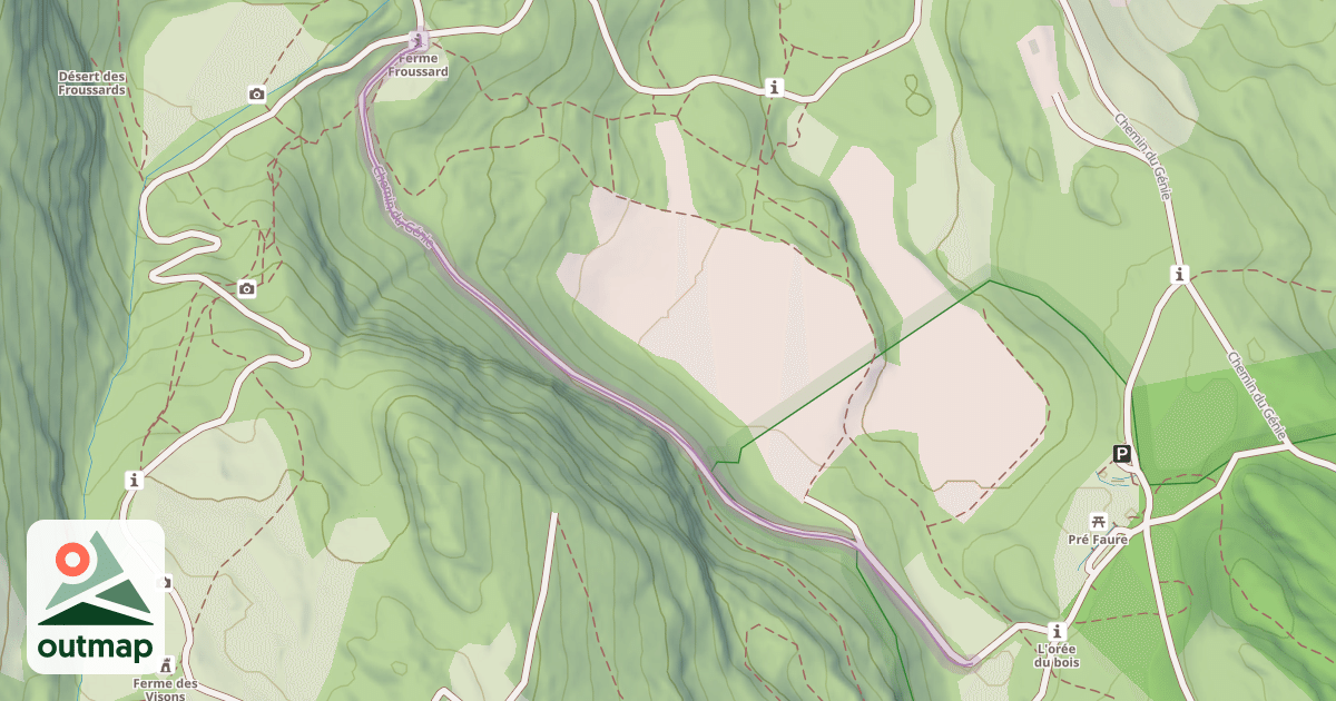 Map of Chemin du Génie
