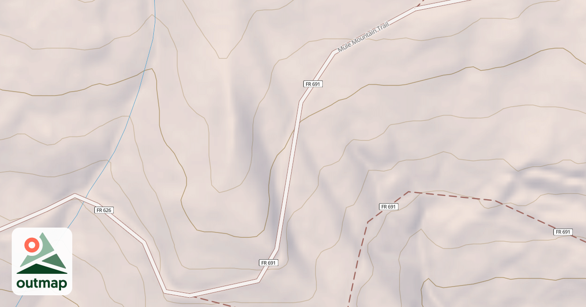 Map of Mule Mountain