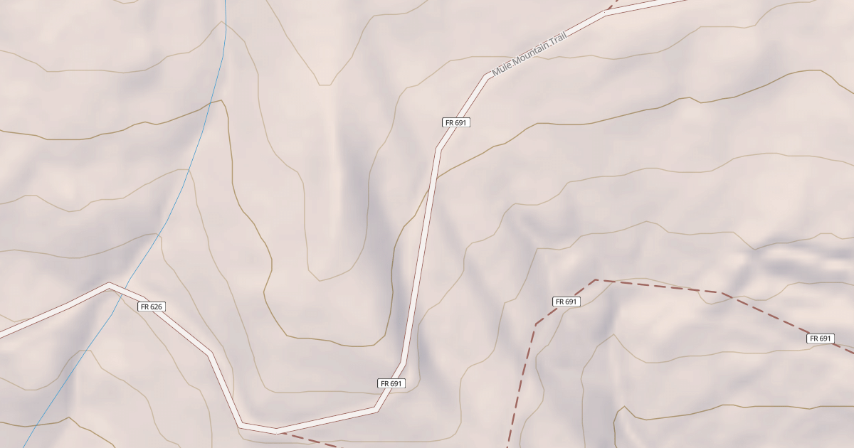 Map preview of Mule Mountain