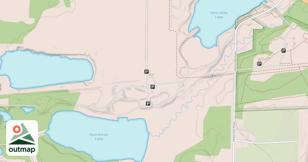 Map of Glacial Drumlin State Trail