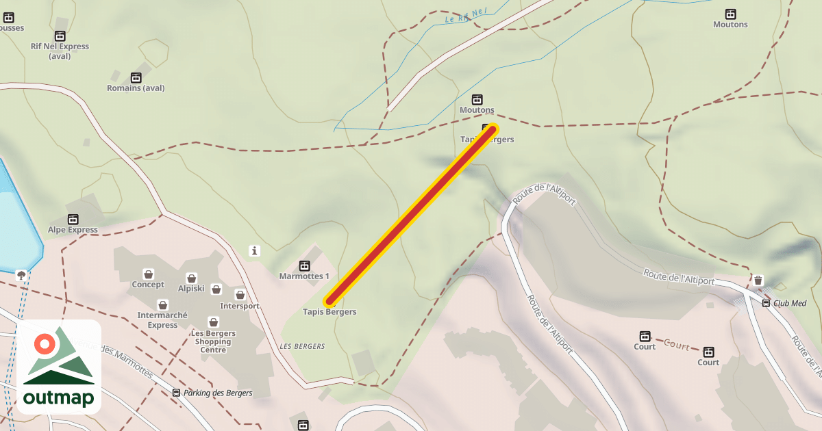 Map of Tapis Bergers