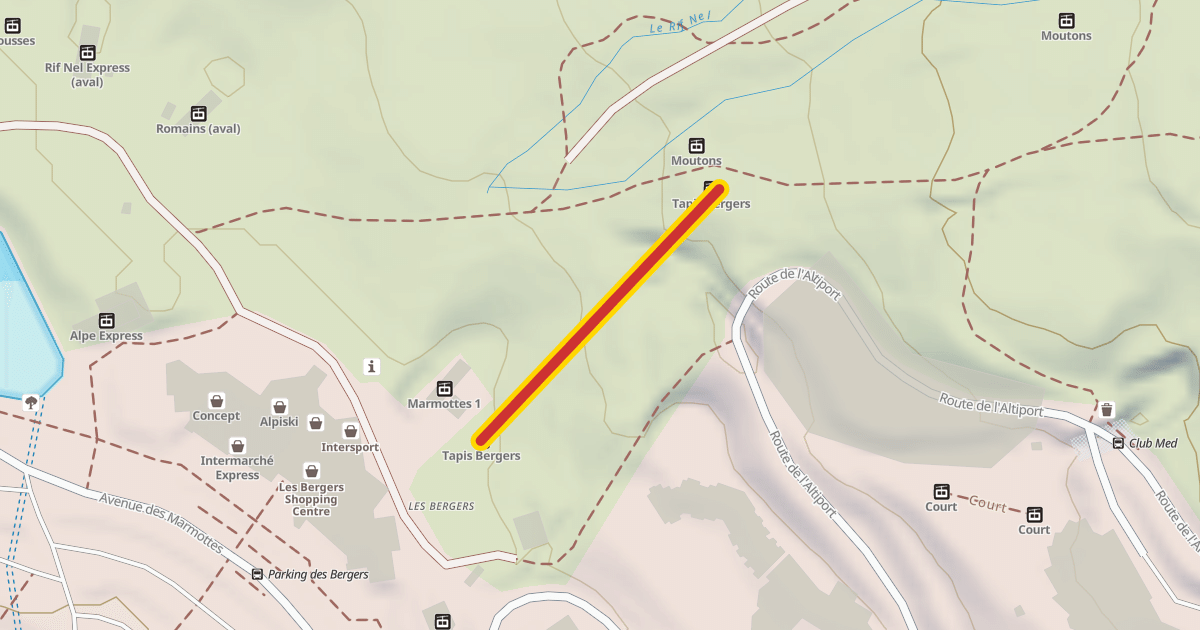 Map preview of Tapis Bergers