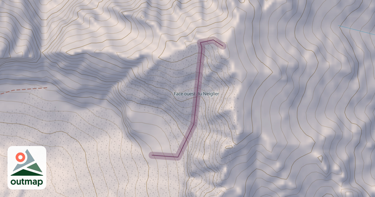Map of Voie normale du Neiglier