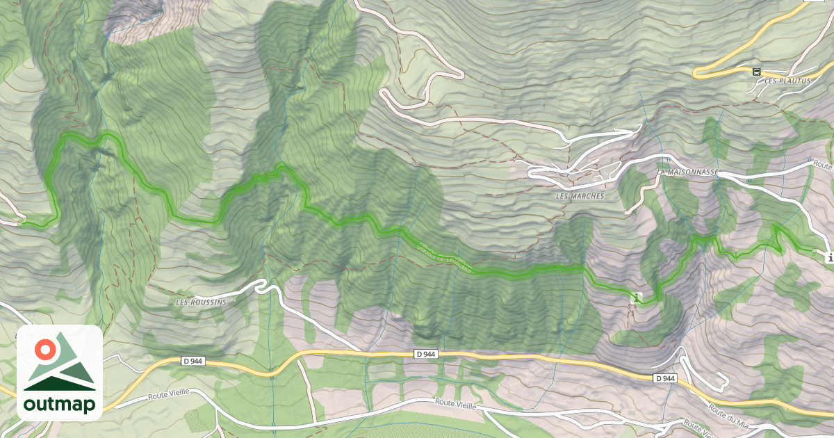 Map of Piste cavalière