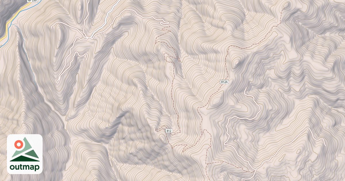Map of COMET CREEK