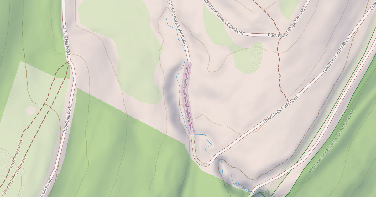 Map preview of Lower Duck Pond Road