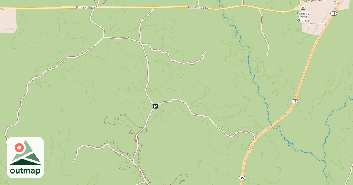 Map of Bethel Motorcycle Trail