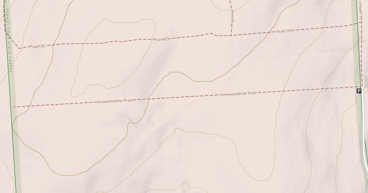 Map preview of Snowmobile Trail
