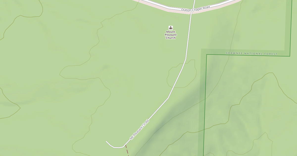 Map preview of MT PLEASANT CH RD