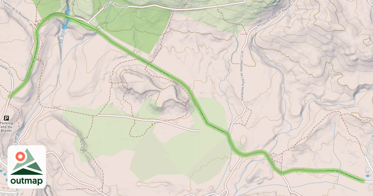 Map of Piste de la Lieutenante