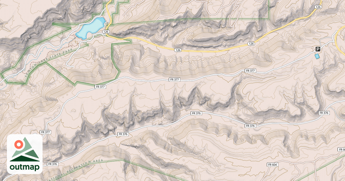 Map of LAKE FORK MESA