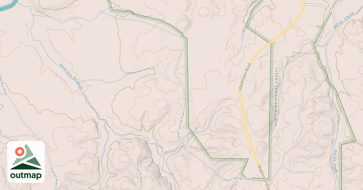 Map of GILLIAM SPRINGS