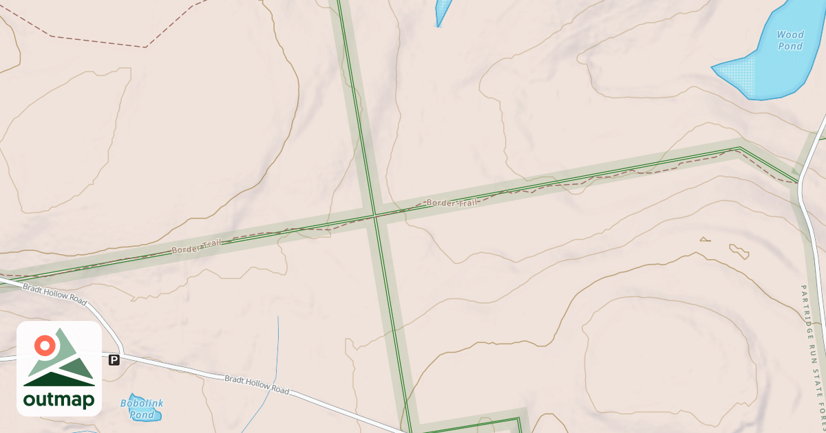 Map of Border Trail