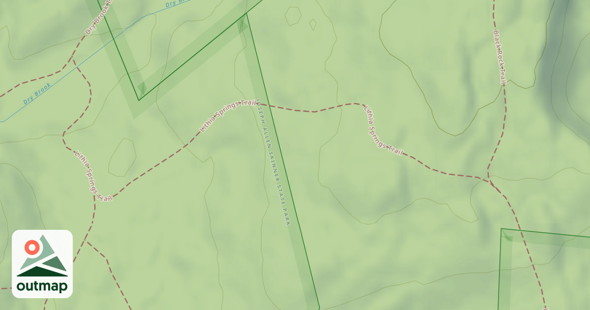 Map of Lithia Springs Trail