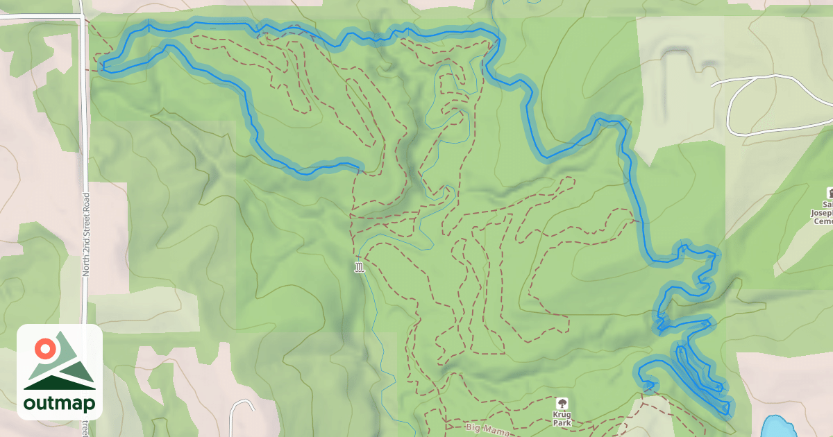 Map of Krug Park Trail