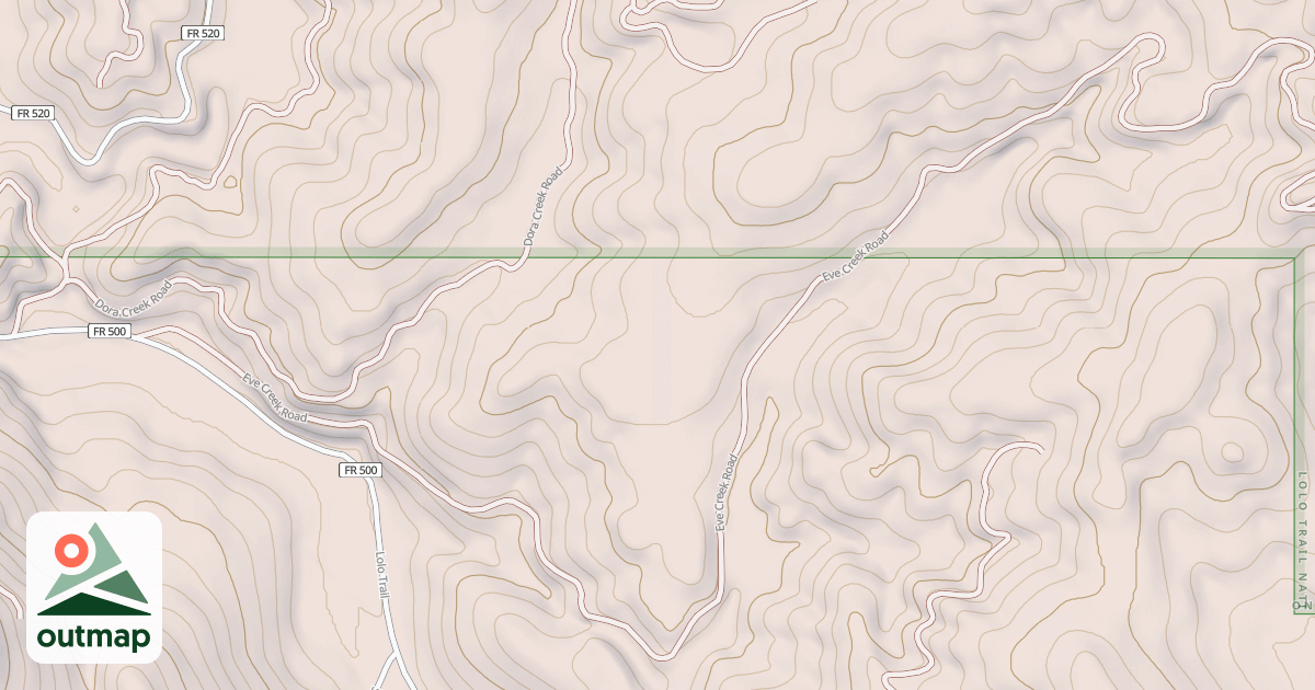 Map of EVA CREEK