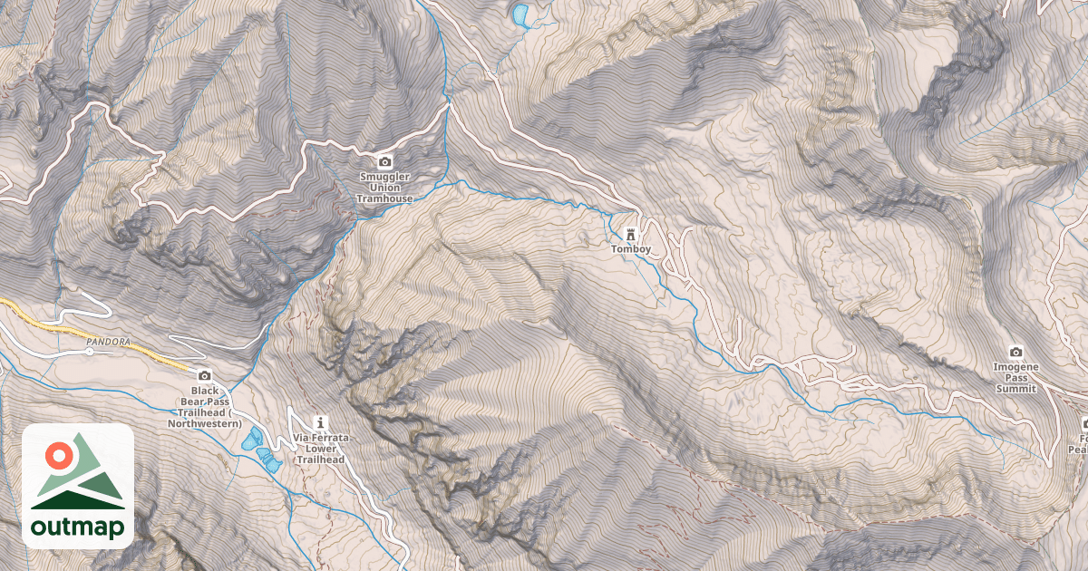Map of IMOGENE PASS