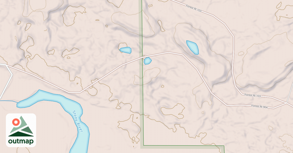 Map of MCDOUGAL LAKE SPUR