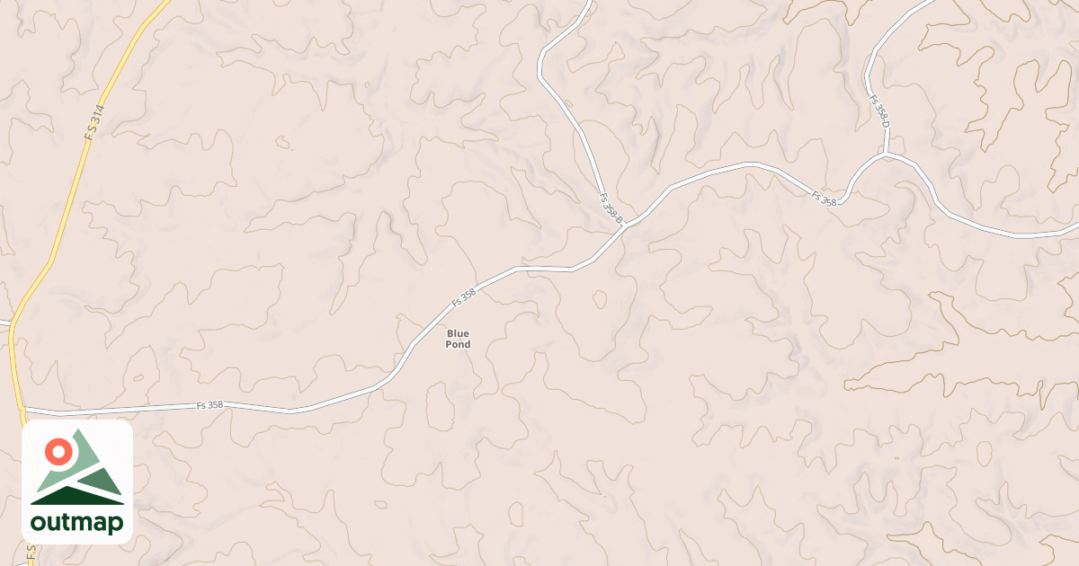 Map of BLUE POND
