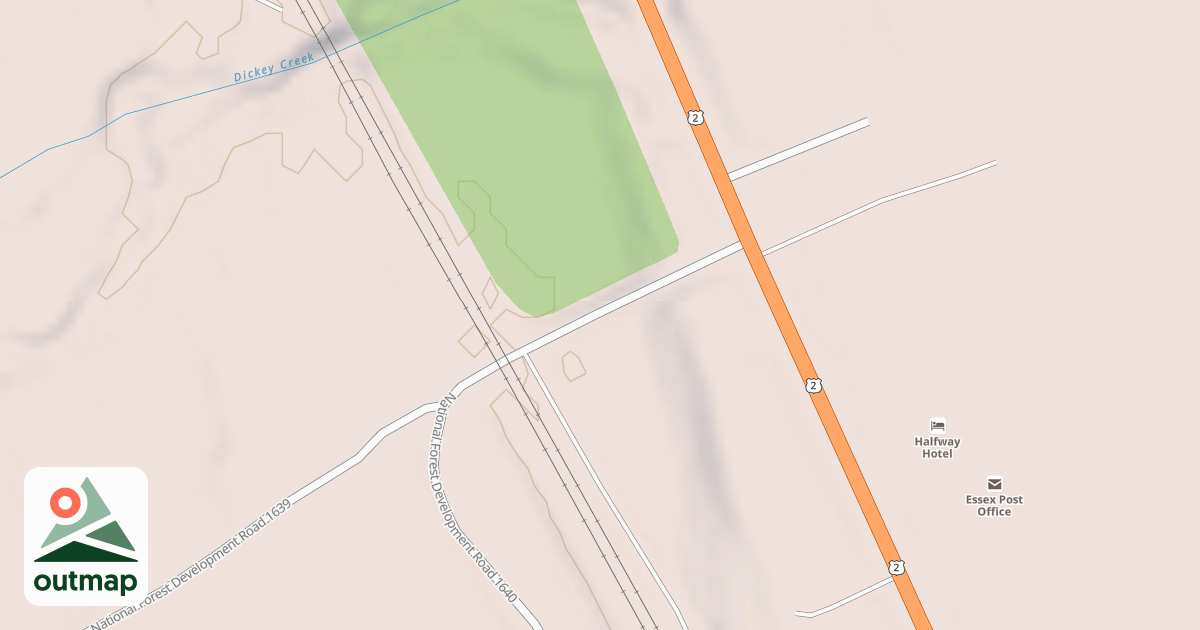 Map of ESSEX CREEK
