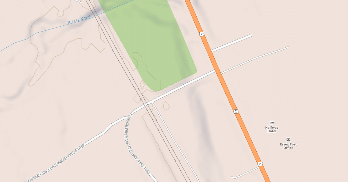 Map preview of ESSEX CREEK