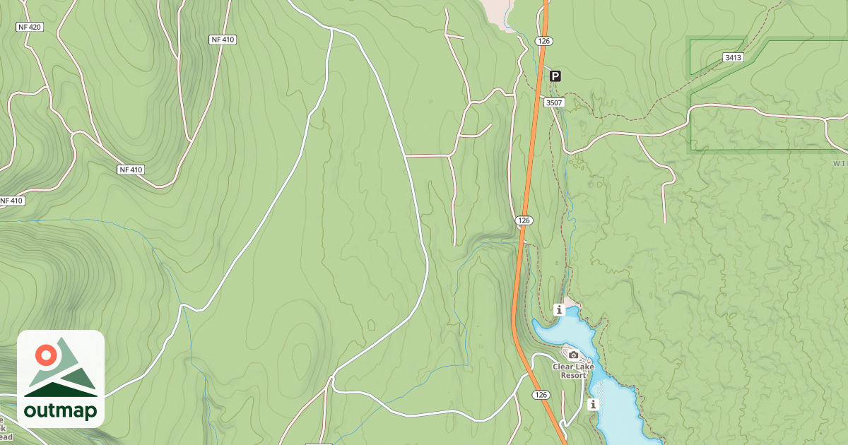 Map of HACKLEMAN CREEK