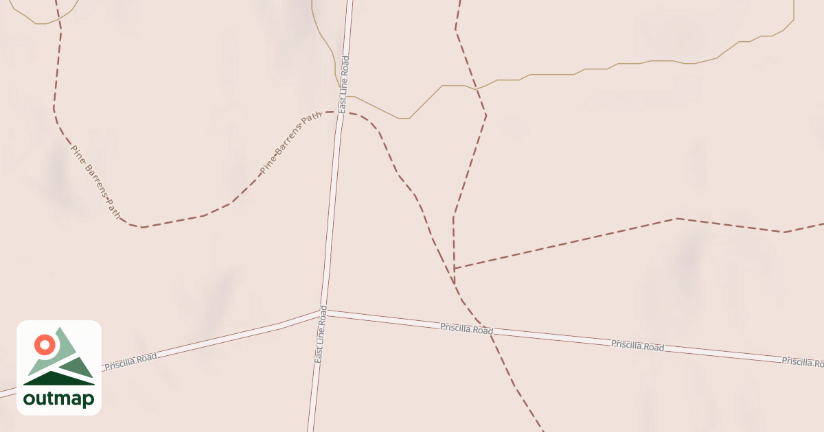 Map of Pine Barren Path
