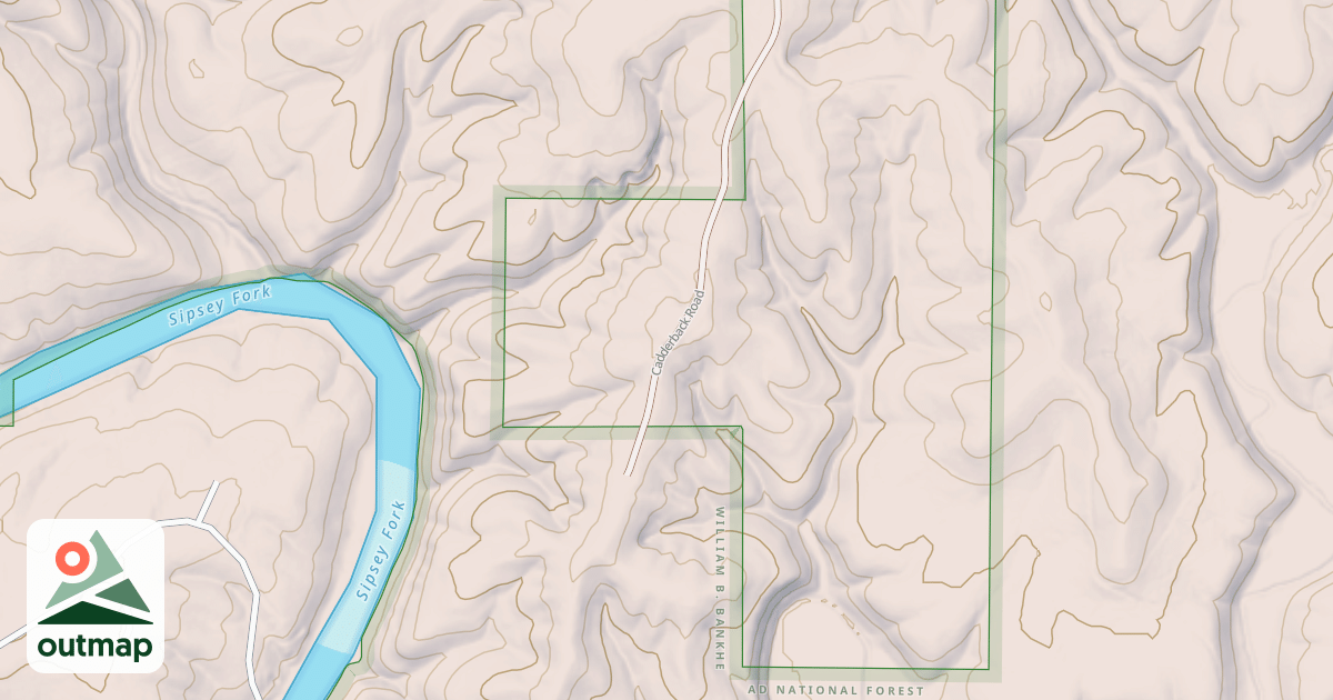Map of CADDERBACK