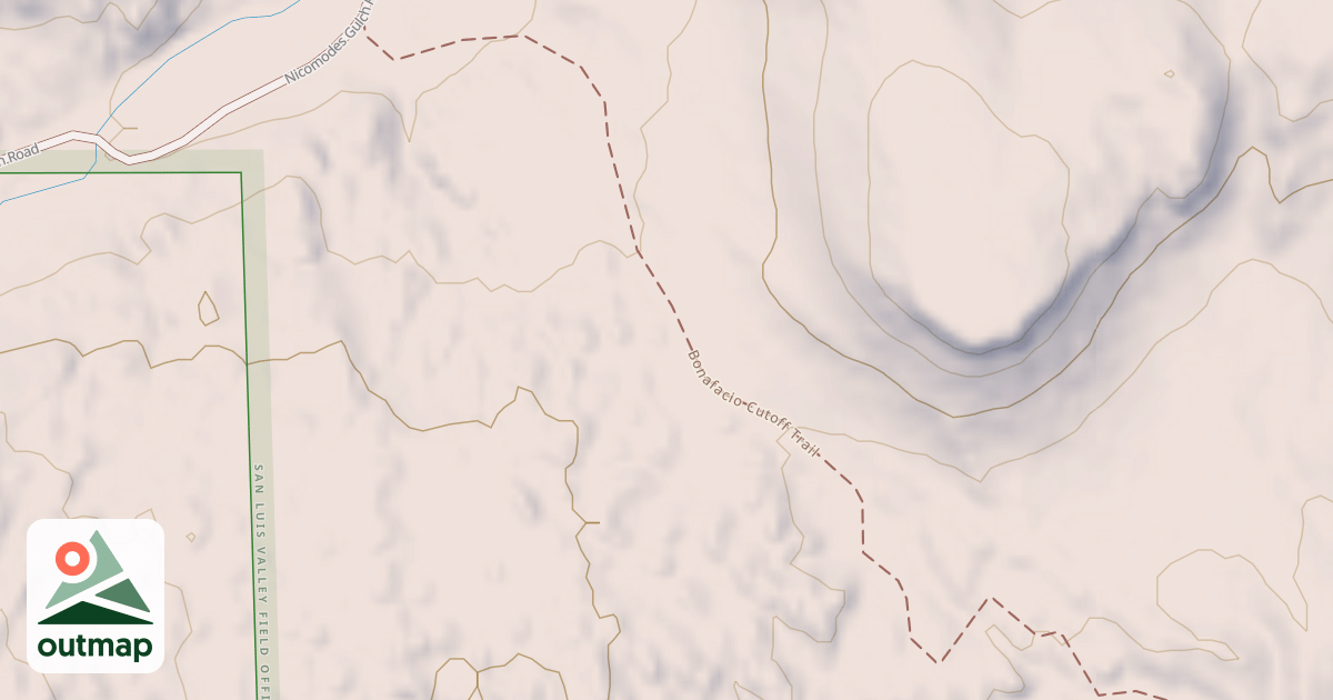 Map of Bonafacio Cutoff