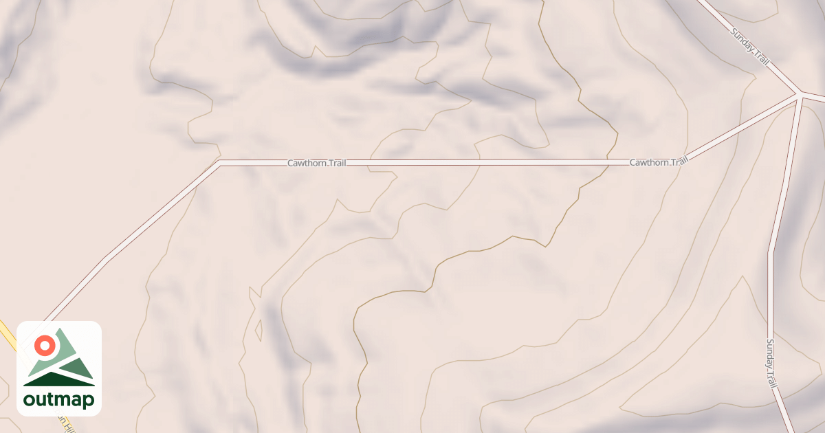 Map of Cawthorn Trail