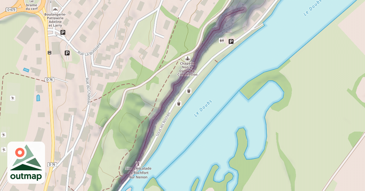 Map of Rochefort-Sur-Nenon