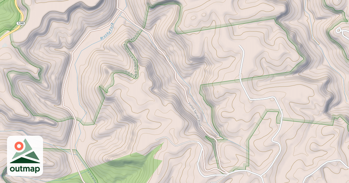 Map of BRUSHY