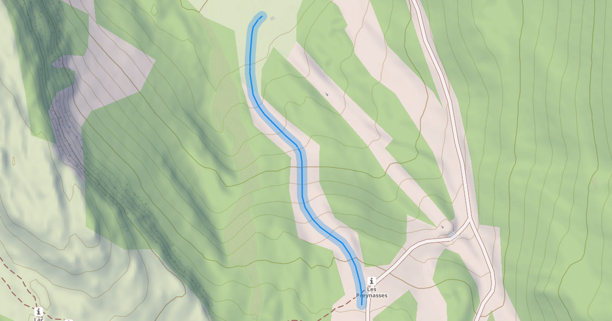 Map preview of Les Fontinets