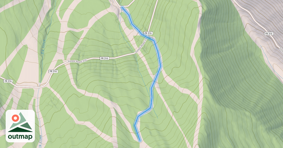 Map of North Fork