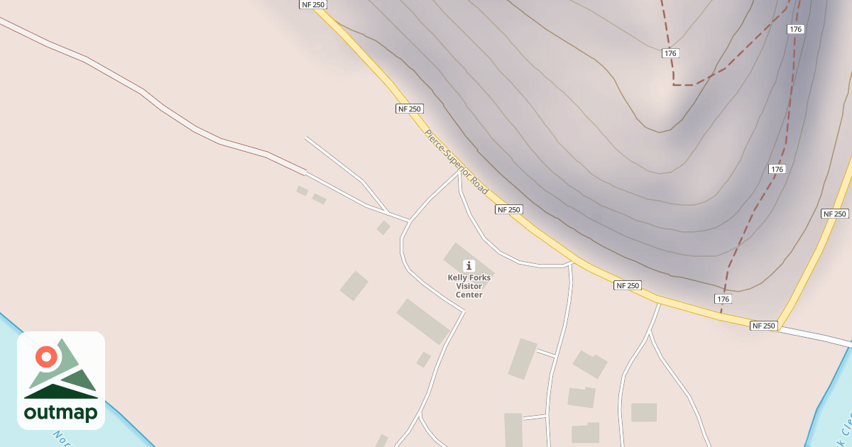 Map of KELLY FORKS WORK CENTER