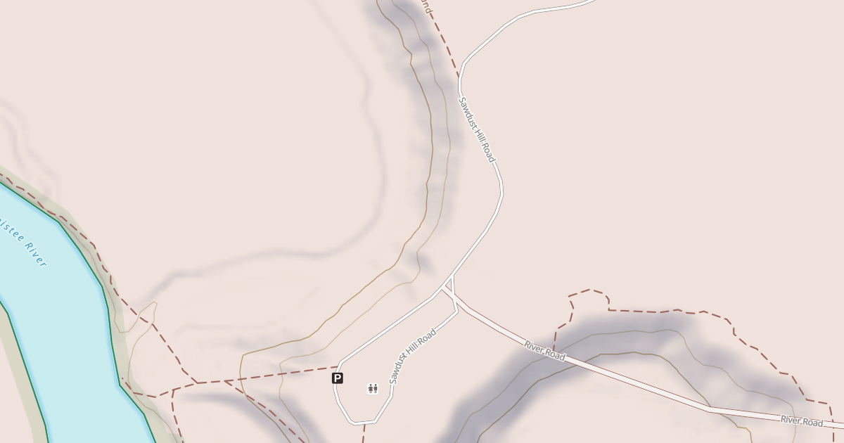 Map preview of SAWDUST HOLE RIVER ACCESS