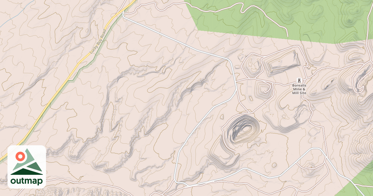 Map of POWELL MOUNTAIN ROAD