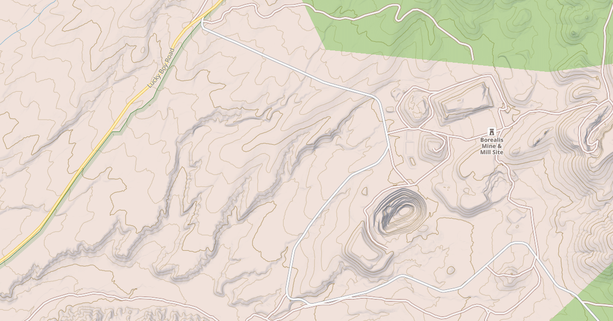 Map preview of POWELL MOUNTAIN ROAD