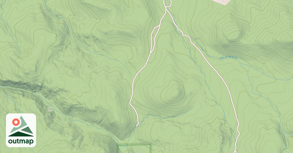 Map of SAND WASH SPUR