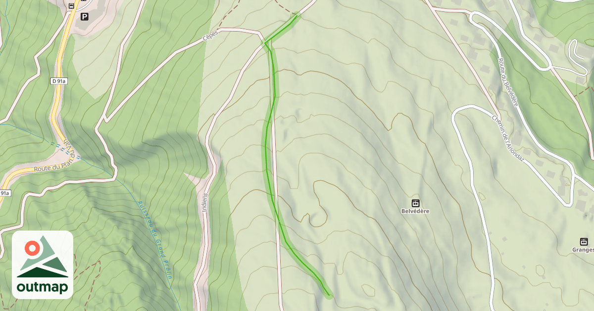 Map of Bleue