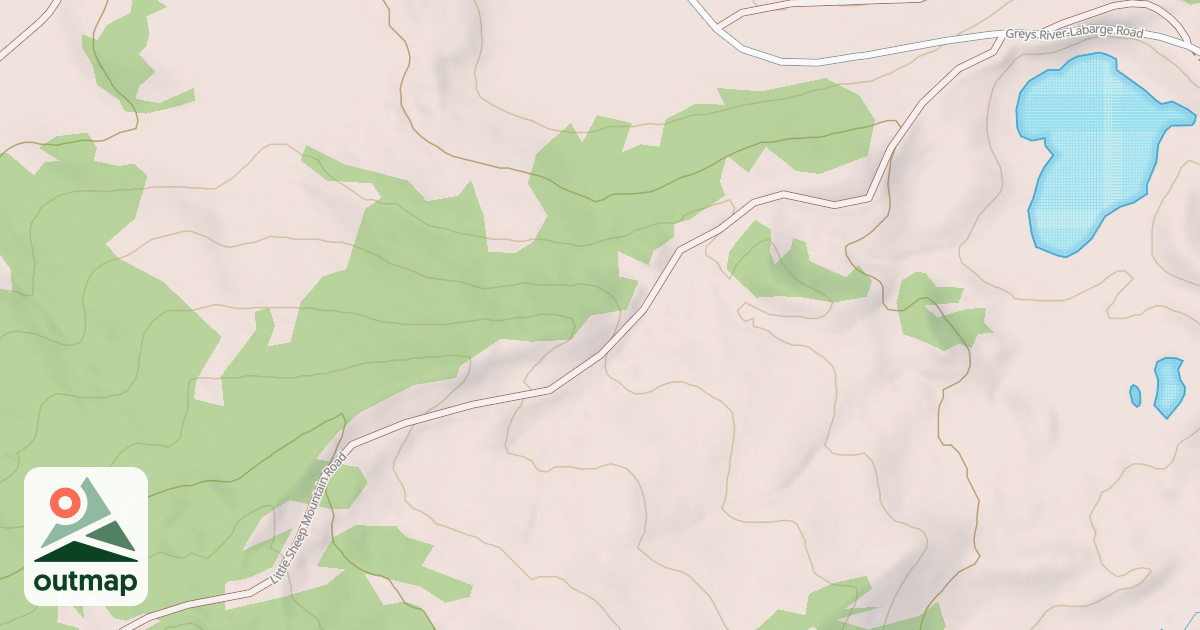 Map of LITTLE SHEEP MOUNTAIN