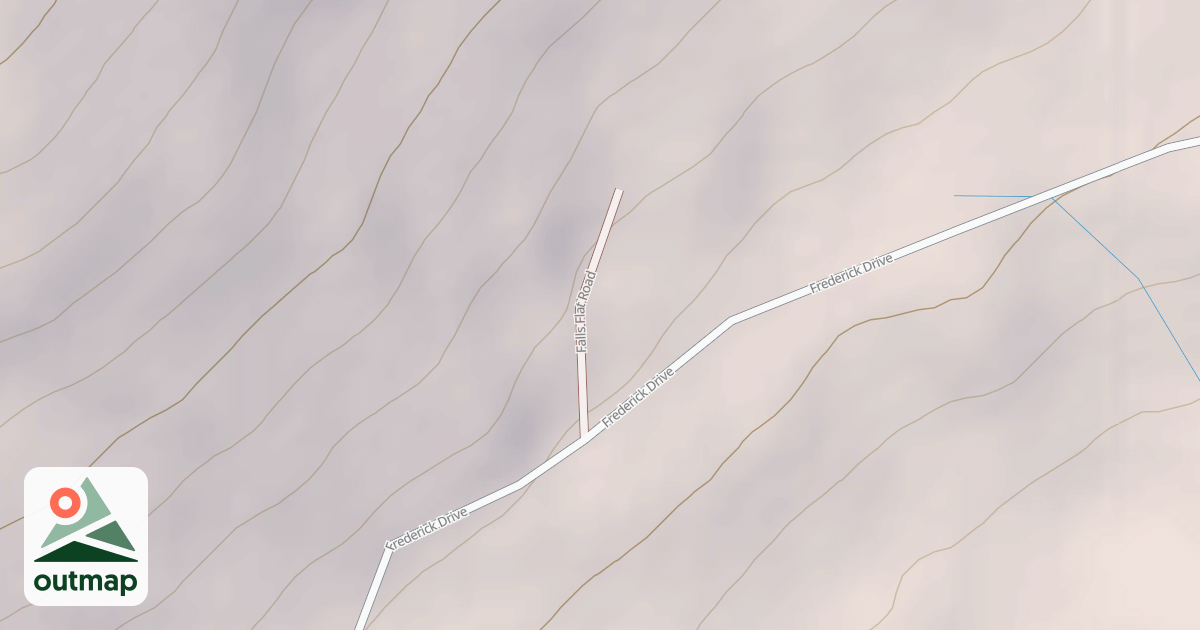 Map of FALLS FLAT