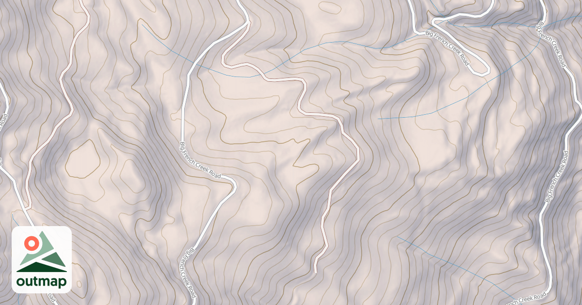 Map of BIG FRENCH CREEK