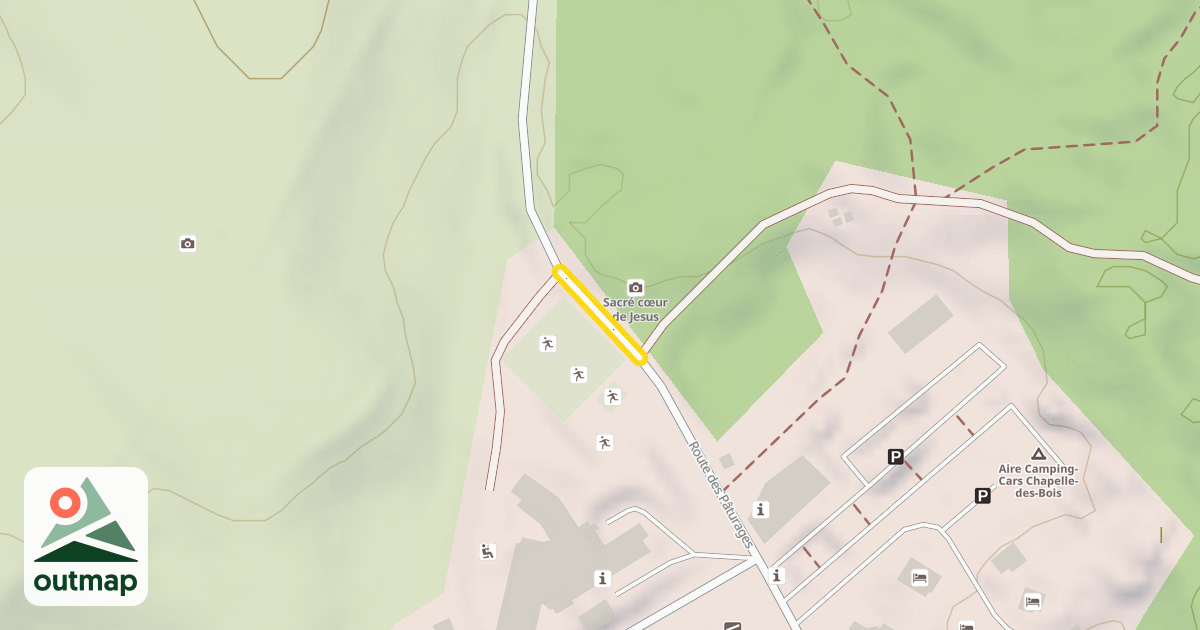 Map of Route des Pâturages
