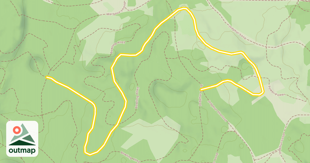 Map of Moose Hill Trail